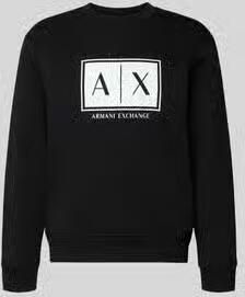 Armani Exchange Sweatshirt met logoprint en ronde hals