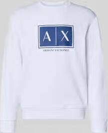 Armani Exchange Sweatshirt met logoprint en ronde hals