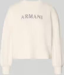 Armani Exchange Sweatshirt met logoprint en ronde hals