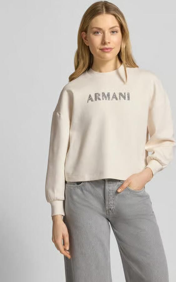 Armani Exchange Sweatshirt met logoprint en ronde hals - Foto 2