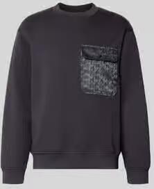 Armani Exchange sweatshirt met ronde hals en borstzak