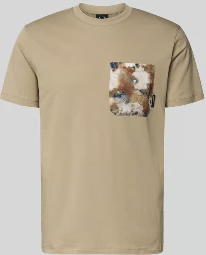 Armani Exchange t-shirt met borstzak - Foto 2
