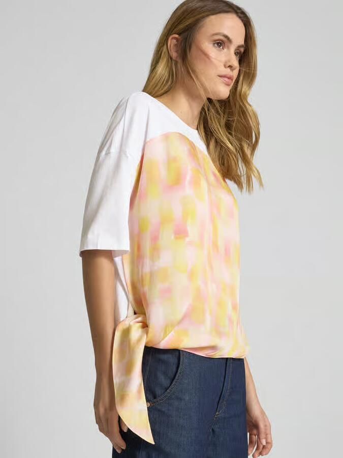 Armani Exchange T-shirt met geribde ronde hals - Foto 2