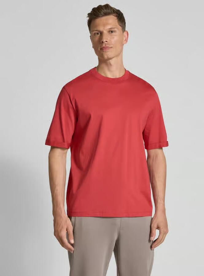 Armani Exchange T-shirt met geribde ronde hals - Foto 2