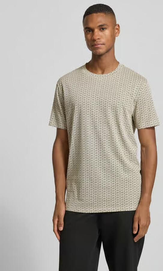Armani Exchange T-shirt met geribde ronde hals - Foto 2