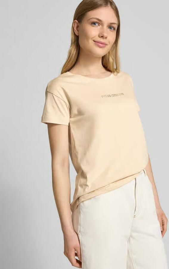 Armani Exchange T-shirt met labeldetail