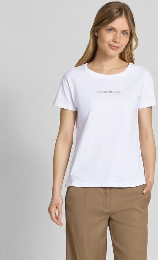 Armani Exchange T-shirt met labeldetail - Foto 3