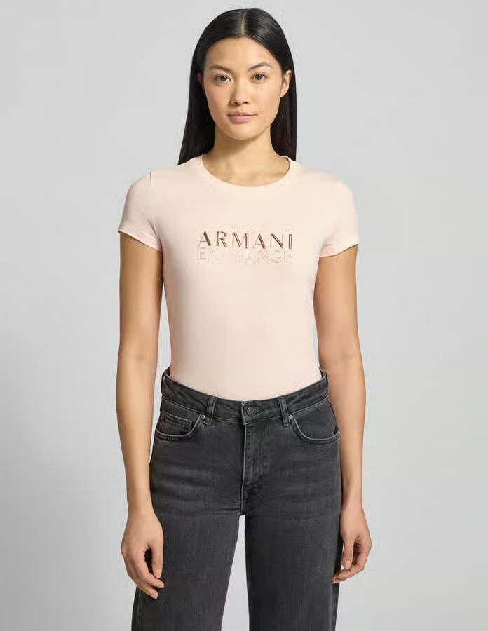 Armani Exchange T-shirt met labeldetail - Foto 2