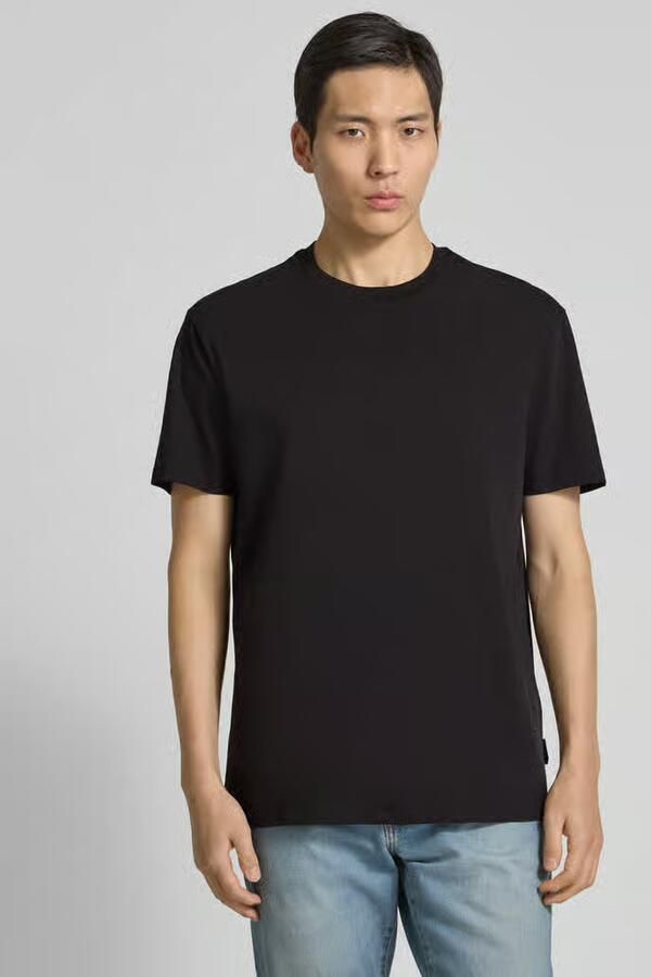 Armani Exchange Zwarte T-shirt met korte mouwen Eenvoudig ontwerp Black Heren - Foto 2