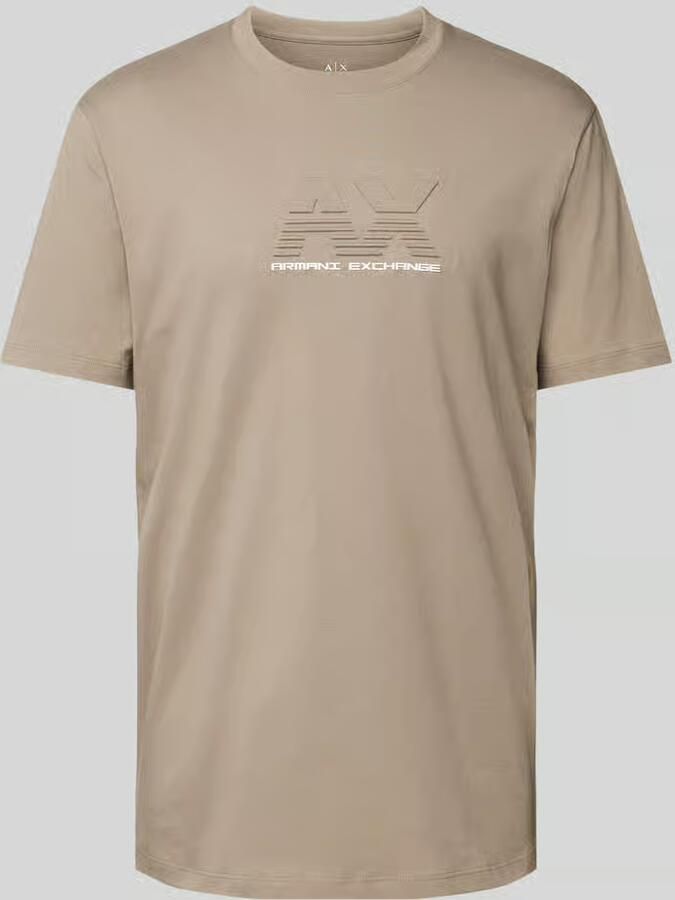 Armani Exchange T-shirt met labelprint