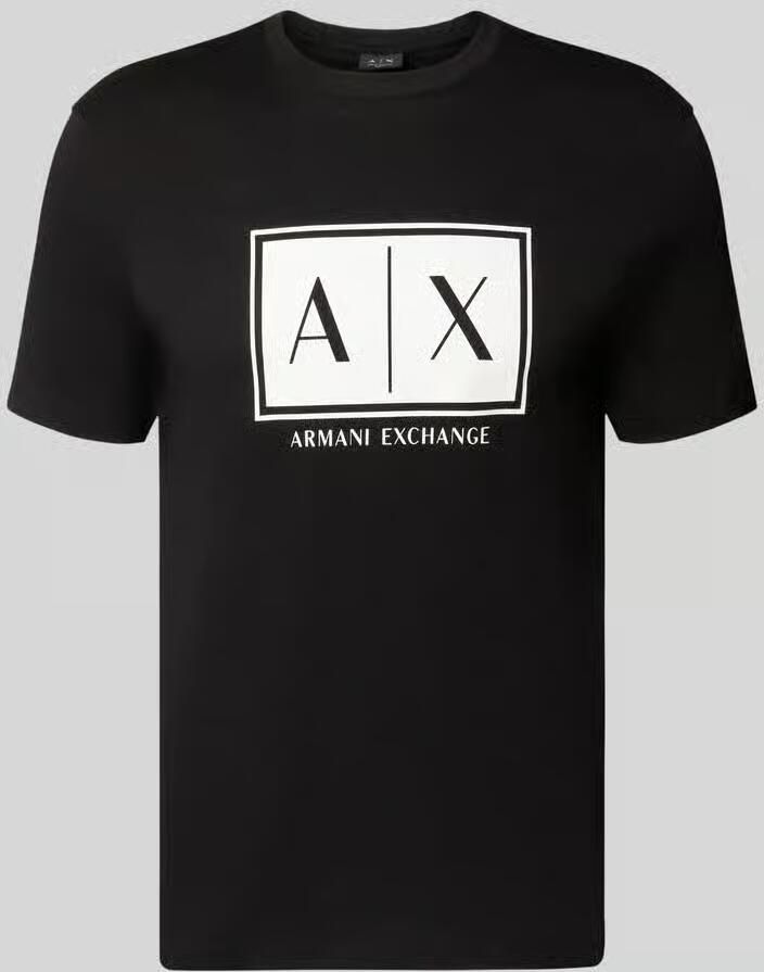 Armani Exchange T-shirt met logo en ronde hals - Foto 2