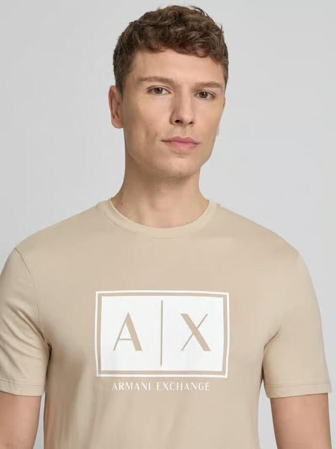 Armani Exchange T-shirt met logo en ronde hals