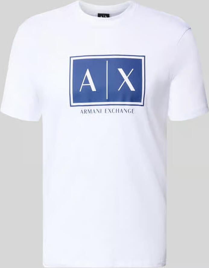 Armani Exchange T-shirt met logo en ronde hals - Foto 2