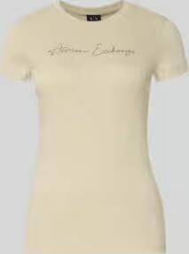 Armani Exchange T-shirt met logo en ronde hals