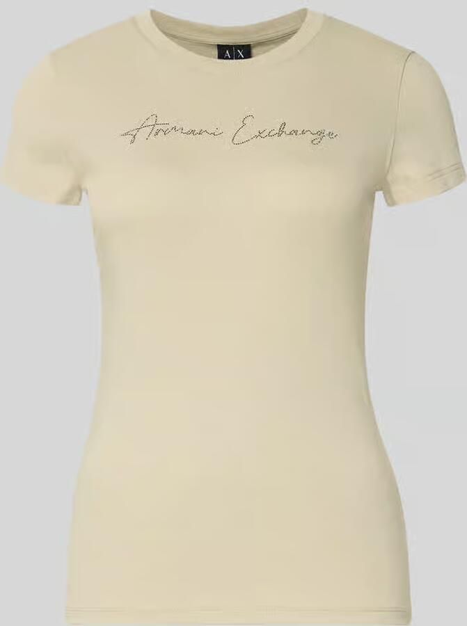 Armani Exchange T-shirt met logo en ronde hals - Foto 2