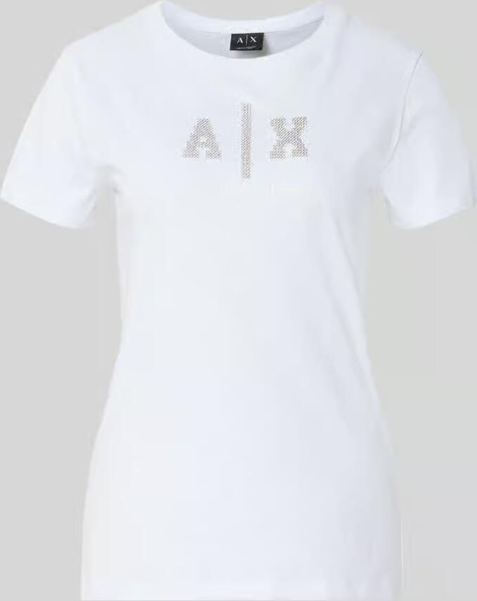 Armani Exchange T-shirt met logo en ronde hals - Foto 2