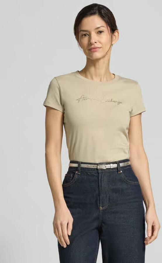 Armani Exchange T-shirt met logo en ronde hals - Foto 2