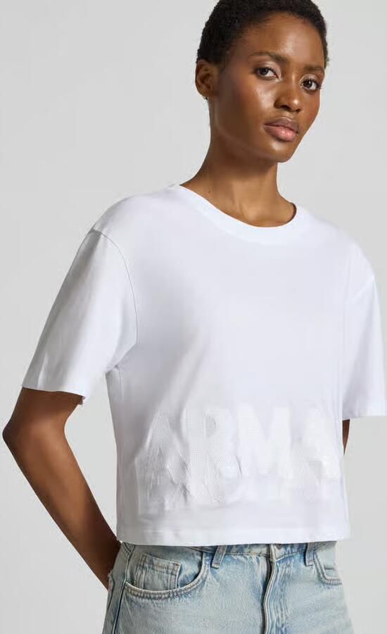 Armani Exchange t-shirt met pailletten