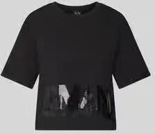 Armani Exchange t-shirt met pailletten - Foto 3