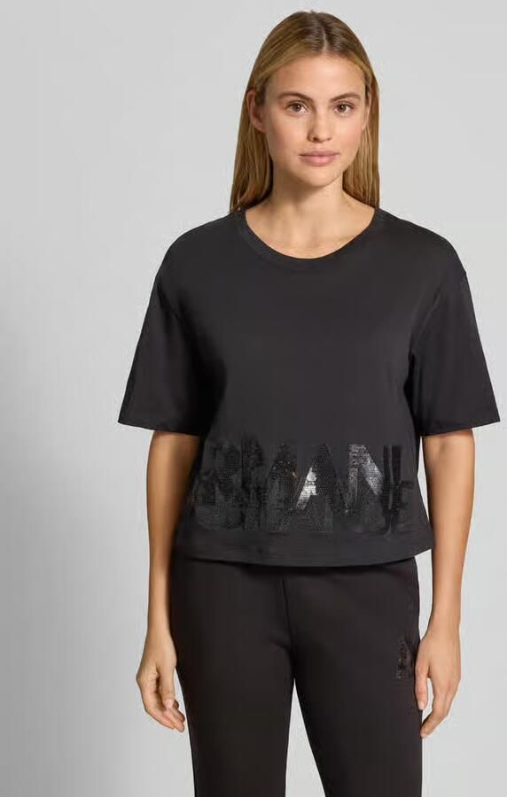 Armani Exchange t-shirt met pailletten - Foto 3
