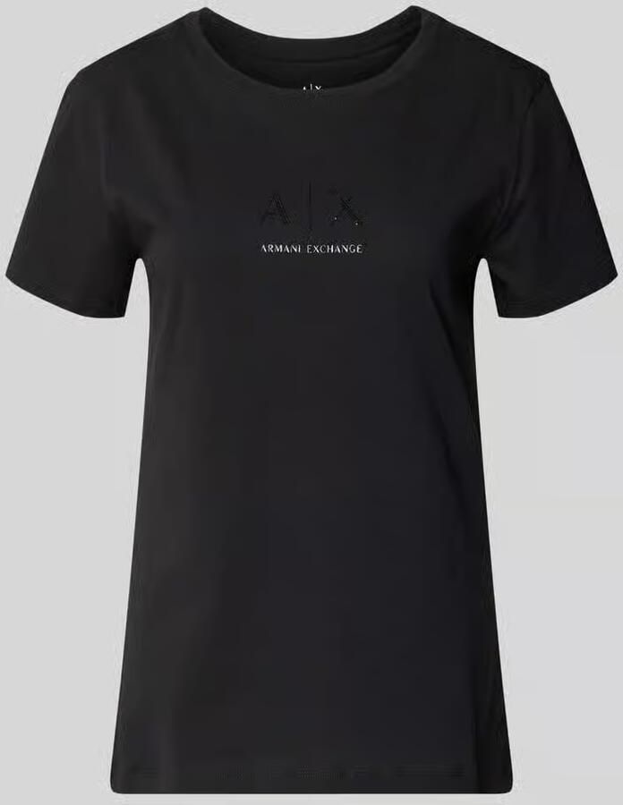 Armani Exchange T-shirt met ronde hals en logo