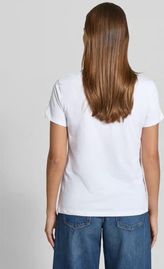 Armani Exchange Regular fit T-shirt van puur katoen met logoprint