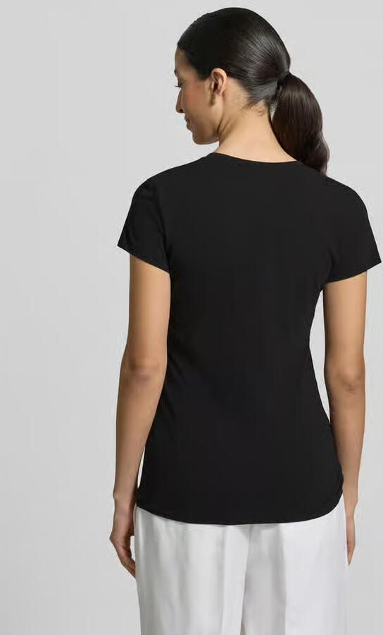 Armani Exchange T-shirt met V-hals en label-stitching - Foto 3