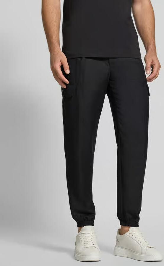Armani Exchange Tapered fit cargobroek met elastische band model 'PANTALONI' - Foto 2