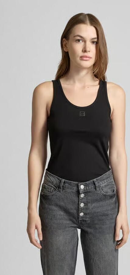 Armani Exchange Top met labelpatch - Foto 3