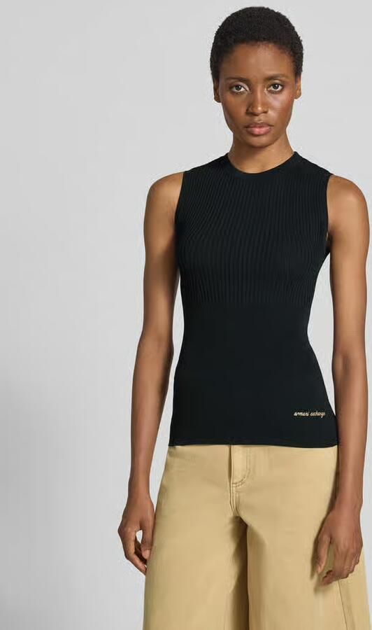 Armani Exchange Top van viscosemix in riblook - Foto 3