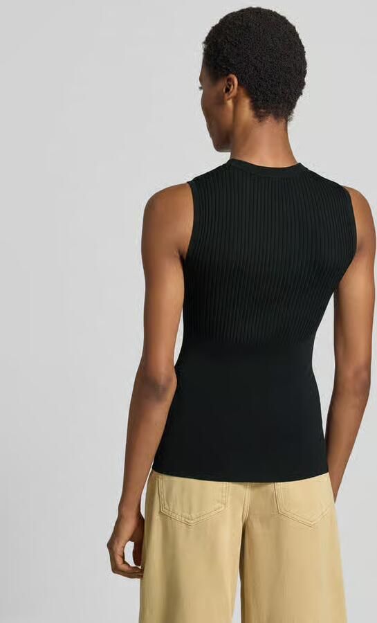 Armani Exchange Top van viscosemix in riblook - Foto 2
