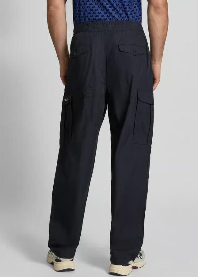 Armani Exchange wide fit cargo-broek met wol - Foto 3