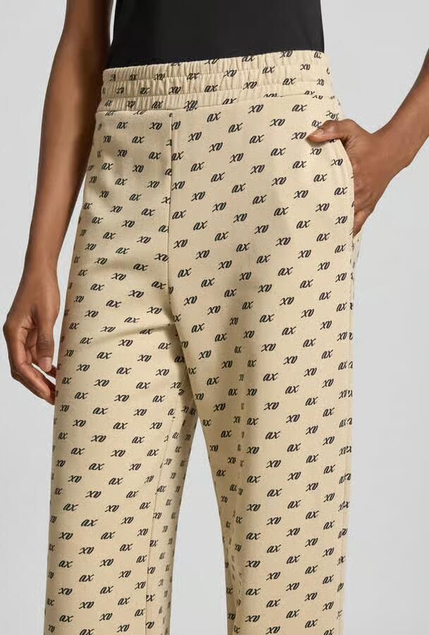 Armani Exchange Wide leg sweatpants van katoenmix