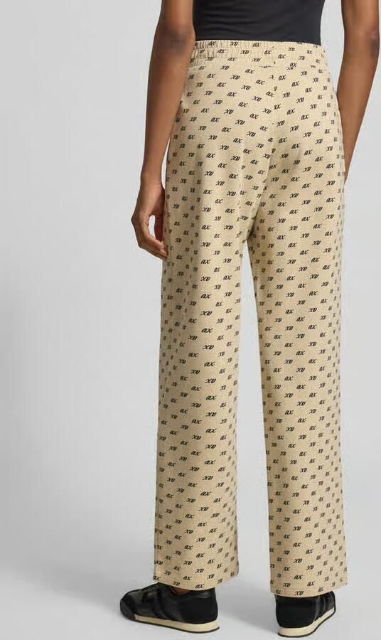 Armani Exchange Wide leg sweatpants van katoenmix - Foto 2