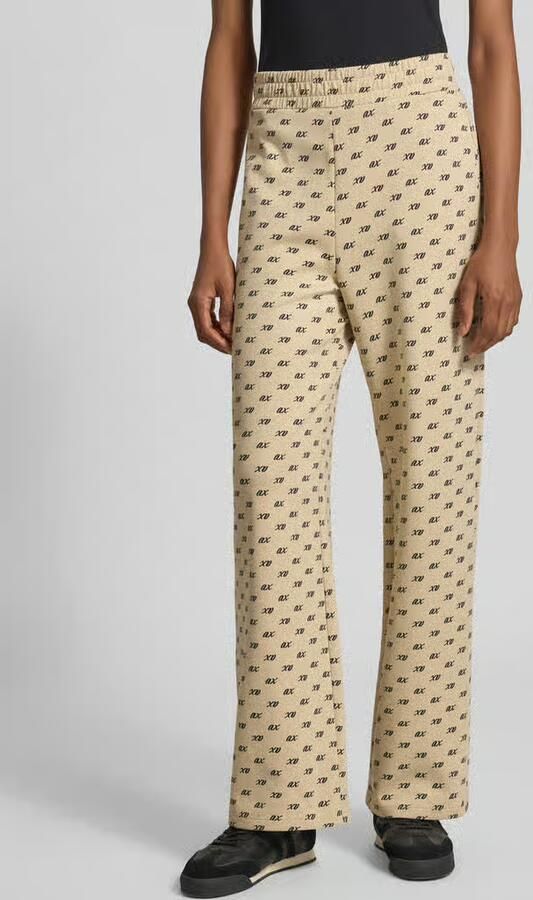 Armani Exchange Wide leg sweatpants van katoenmix - Foto 3