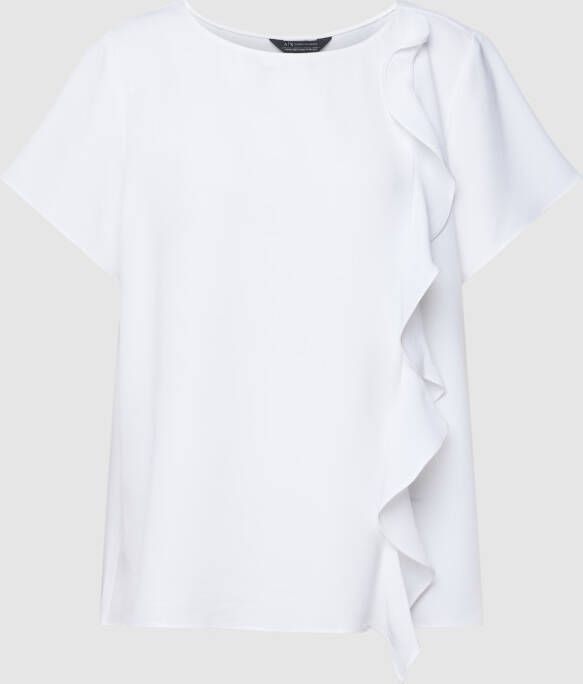 Emporio Armani Witte Polyester Blouse Nieuwste Collectie White Dames