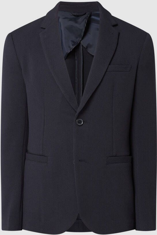 Armani Exchange Colbert met 2 knopen met stretch