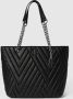 Armani Exchange Zwarte Handtas met Zilverkleurige Metalen Details Black Dames - Thumbnail 2