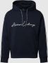 Armani Exchange Preppy Sporty College Stijl Navy Blauwe Sweatshirt Blue Heren - Thumbnail 1