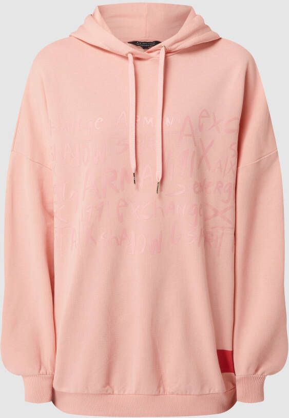 Armani Exchange Oversized Sweatshirt Casual Stijl Pink Dames