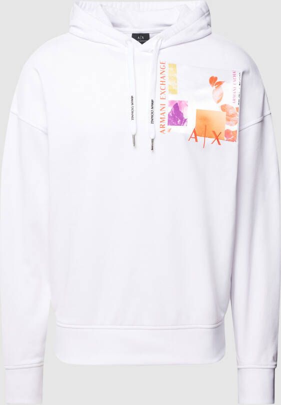 Armani Exchange Hoodie met oversized schouders