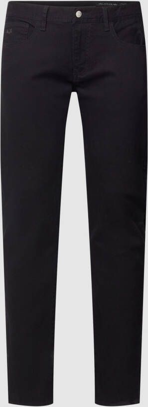 Armani Exchange Heren Zwarte Jeans Rits Knoop Sluiting Black Heren