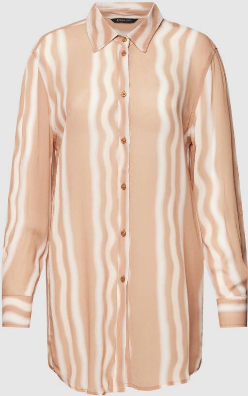 Armani Exchange Lange blouse met streepmotief