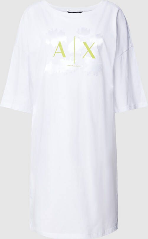 Armani Exchange Mini-jurk met labelprint