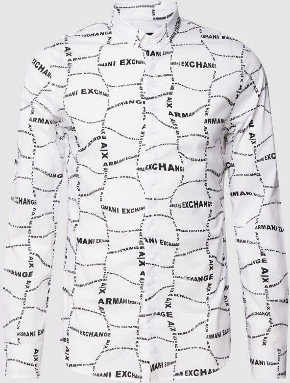 Armani Exchange Blouses Overhemd Wit Heren