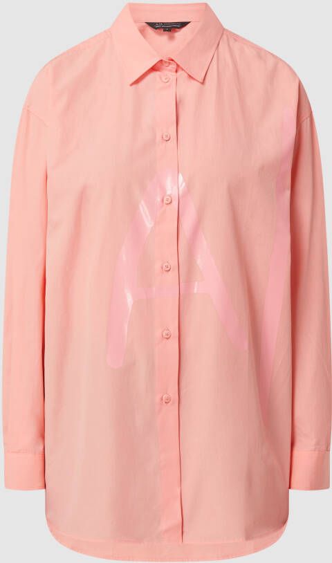Armani Exchange Oversized blouse van katoen