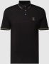 Armani Exchange Zwart Polo Shirt met Gouden Accenten Black Heren - Thumbnail 1