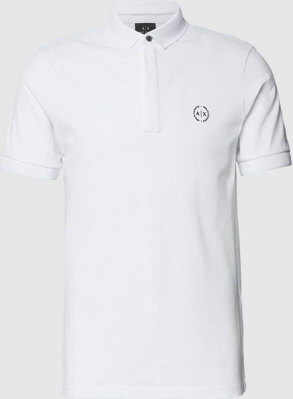 Armani Exchange Poloshirt met labelprint