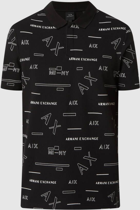 Armani Exchange Poloshirt met logomotief