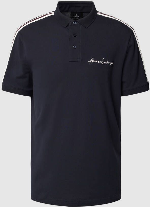 Armani Exchange Blauwe Polo Shirt 6rzfld zjycz 1583 Blue Heren
